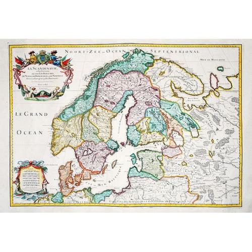 Old map image download for [Map of Scandinavia] La Scandinavie, et les Environs.