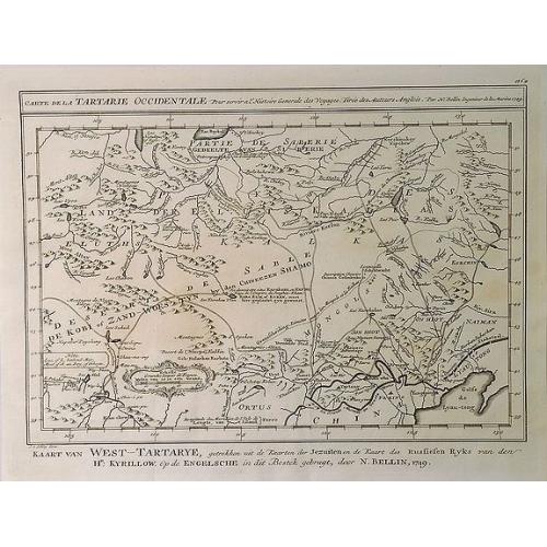 Old map image download for Carte de la Tartarie Occidentale. . .