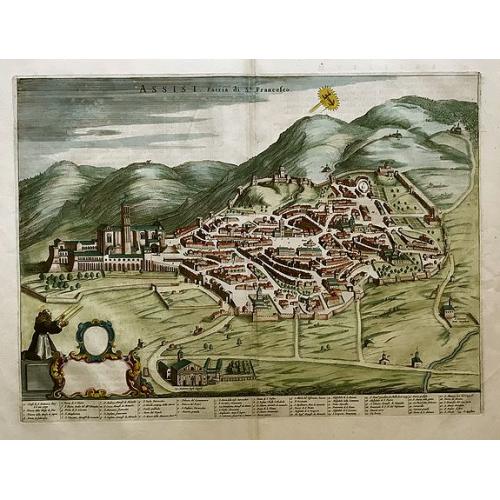 Old map image download for Assisi; Patria di St. Francesco