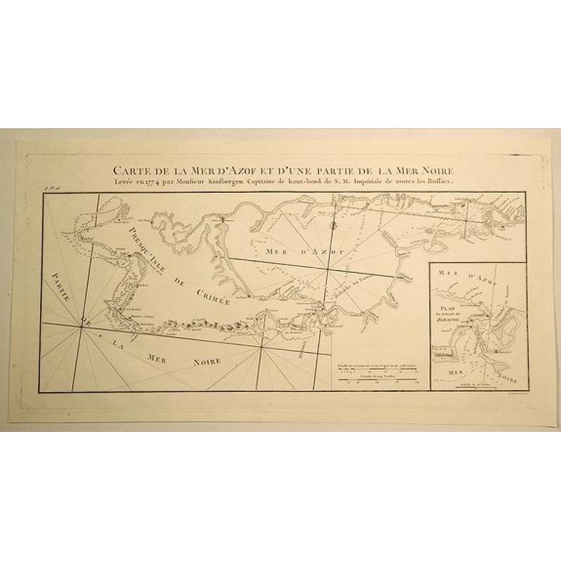 Carte de la Mer D'Azof et D'Une Partie de la Mer Noire.