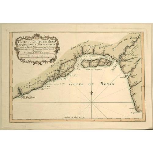 Old map image download for Carte du Golfe de Benin et Parte de la Cote de Guinee.