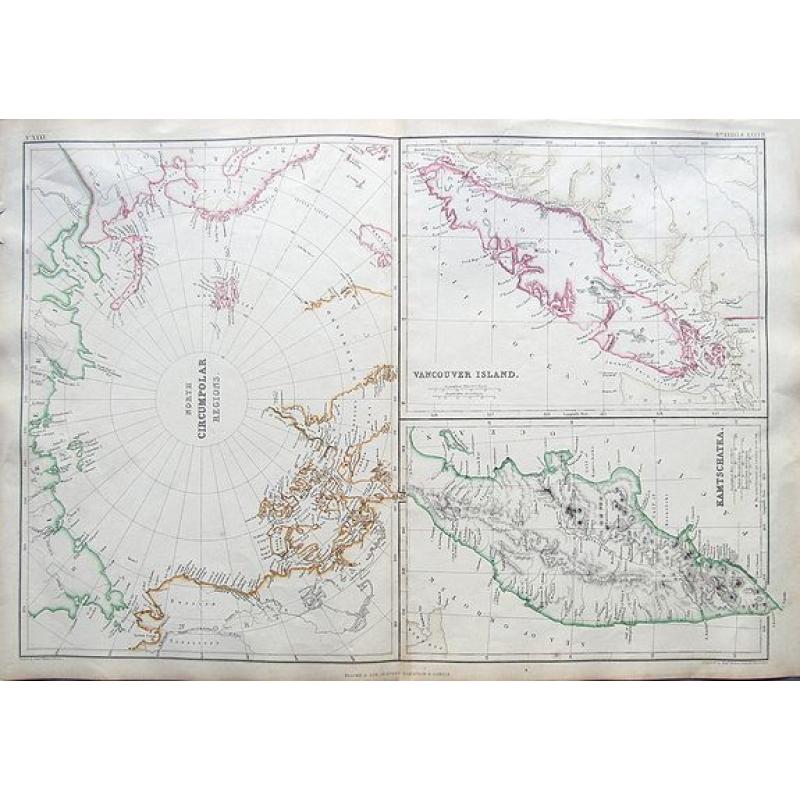 North Circumpolar regions / Vancouver Island / Kamtschatka.