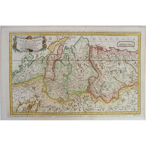 Old map image download for Carte De La Siberie Et des Pays voisins pour servir a l'Histoire general des Voyages . . .