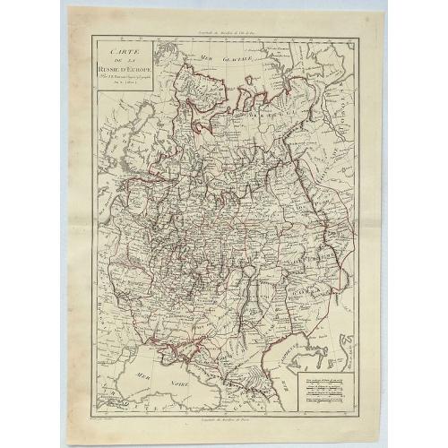 Old map image download for Carte de la Russie D'Europe.