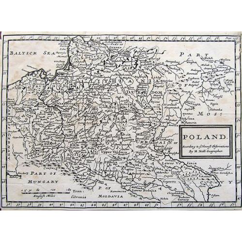 Old map image download for Poland. According to ye newest observations. . .