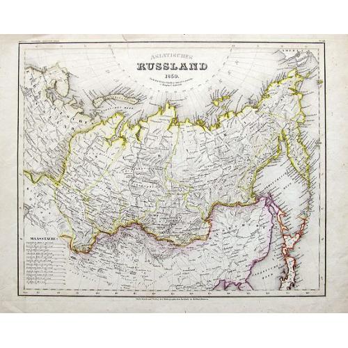 Old map image download for Asiatisches Russland 1850.