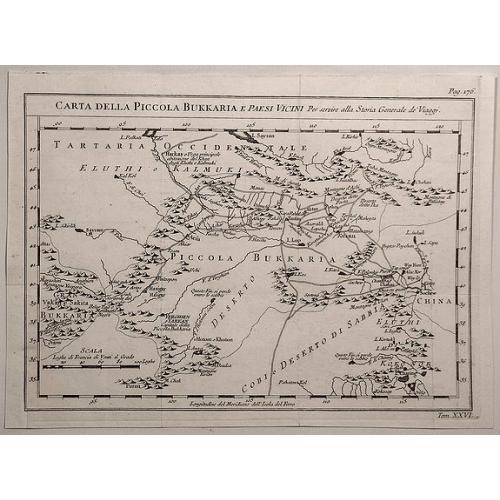 Old map image download for Carta Della Piccola Bukkaria e Paesi Vicini per Servire alla Storia Generale de Viaggi.