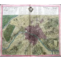 Carte Topographique des Environs & du Plan de Paris levée par Msr. l'Abbé Delagrive & copiée selon l'original Parisien. . . 