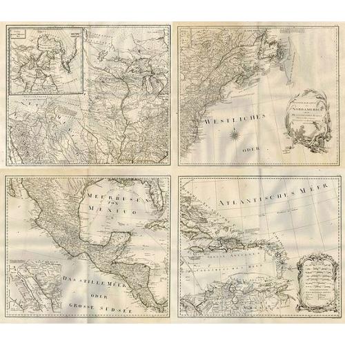 Old map image download for General Karte von Nord America samt den Westindischen Inseln Verfasst von Herrn Pownall.