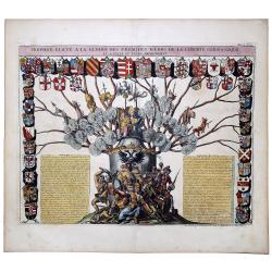 [German liberty heroes tree] Trophee Eleve a la Gloire des Premiers Heros de la Liberte Germanique et a celle de leurs decendants.