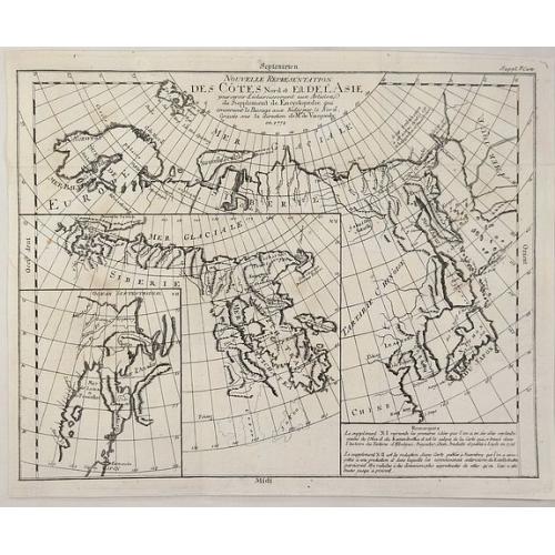 Old map image download for Nouvelle Representation des Cotes Nord et Est de l'Asia.