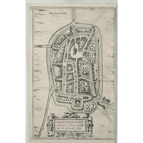 Old map image download for Franicher Nobiliu Hominum, in Frisia occidental, ut Plurimum Saedes.