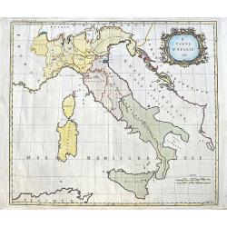 2e. Carte D'Italie 1755.