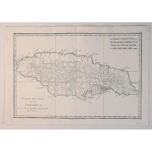 Old map image download for Carte de L'Isle de la Jamaique.