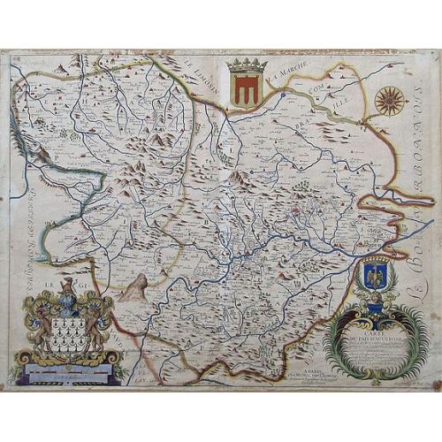 Old map image download for Carte du Pais d'Auvergne. 