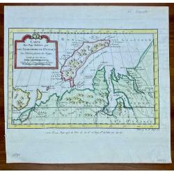 [Lot of 8 maps and prints]  Norvegiae Maritimae ab Elf-burgo ad Dronten / Pascaert van Noorwegen streckende van Elf-burg tot Dronten.