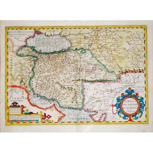 Old map image download for [Lot of 8 maps] Persien -  PERSICI VEL SOPHO RUM REGNI TYPUS.