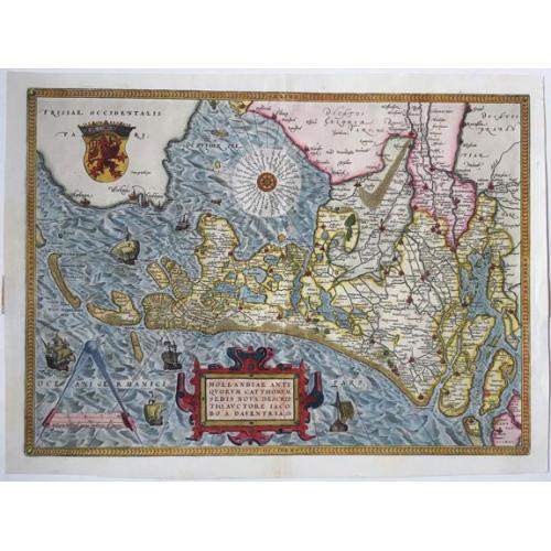 Old map image download for Hollandiae Antiquorum Catthorum sedis Nova Descriptio.