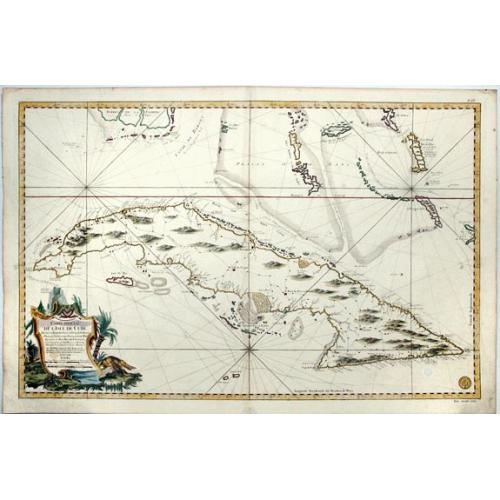 Old map image download for Carte Reduite de L'Isle de Cube [Cuba]. Dressee au Depoit des Cartes et Plans de la Marine. . .