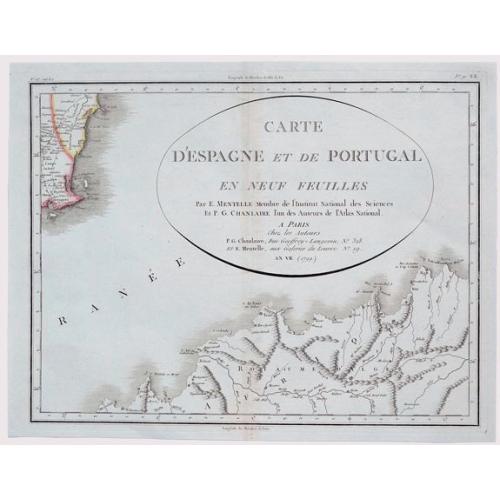 Old map image download for Carte D'Espagne et de Portugal en Neuf Feuilles ...