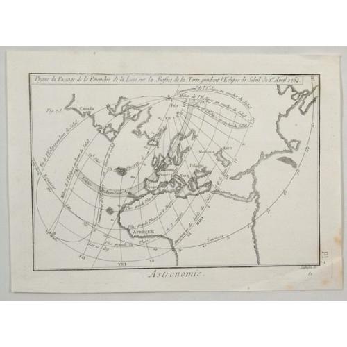 Old map image download for Figure du Passage de la Penombre de la Lune. . .