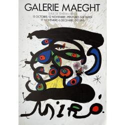 Miro, Peintures sur Papiers / Dessins - Galerie Maeght.