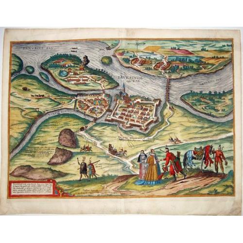 Old map image download for Iaverinum vulgo Rab Anno 1594. [Gyor].