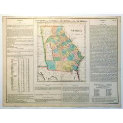 Geographical, Statistical and Historical Map of Georgia