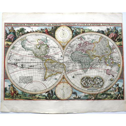 Old map image download for ORBIS TERRARUM TYPUS DE INTEGRO IN PLURIMIS EMENDATUS, AUCTUS, ET ICUNCULIS ILLUSTRATUS