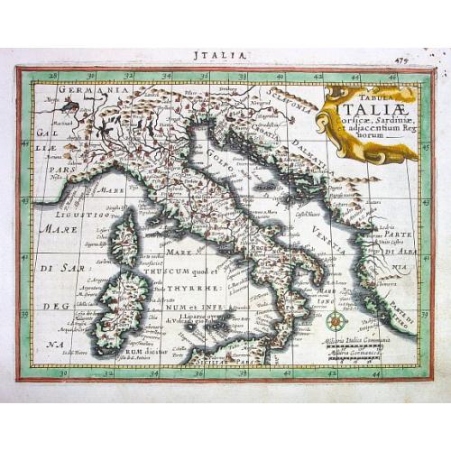 Old map image download for Tabula Italiae Corsicae, Sardiniae,...