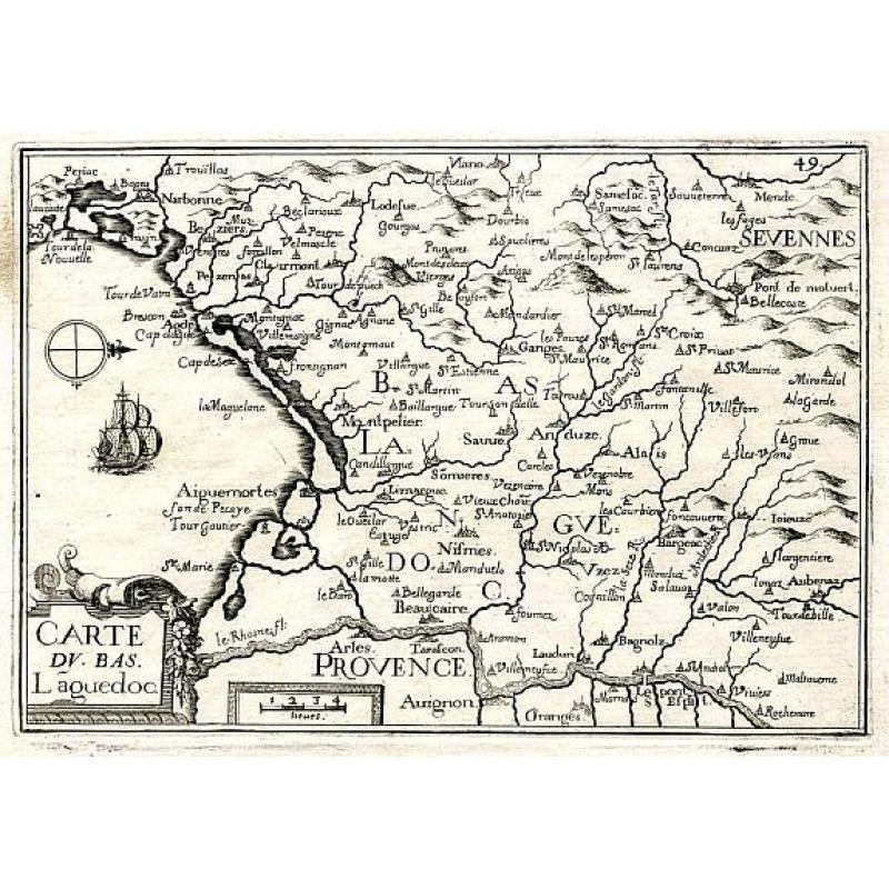 CARTE DU BAS LAGUEDOC