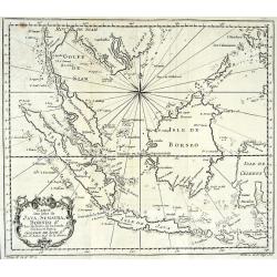 CARTE DES ISLES DE JAVA, SUMATRA, BORNEO & LES DETROITS DE LA SONDE MALACA ET BANCA GOLPHE DE SIAM ETC