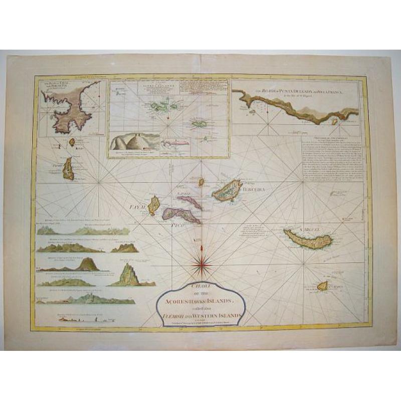 Chart of the Acores (Hawks) Islands, called also the Flemish and Western Islands