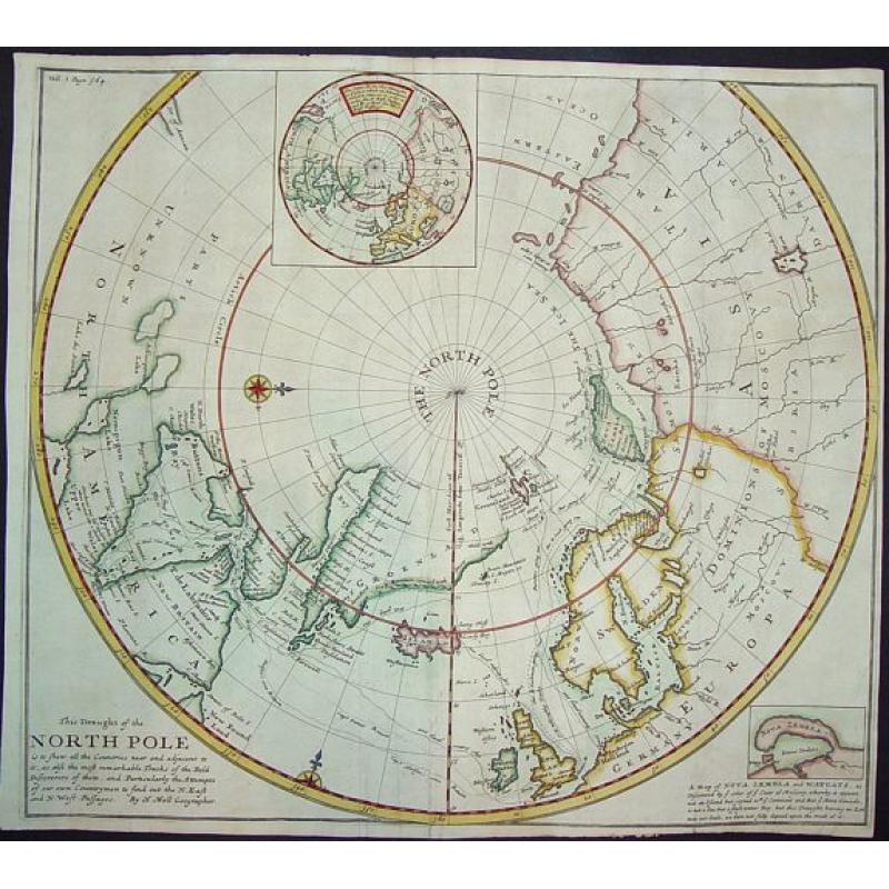 This Draught of the North Pole...to find out the N. East and N. West Passages