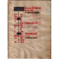 Calendar leaf for June 1475