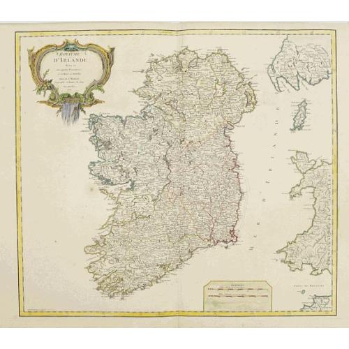 Old map image download for Royaume d'Irlande.