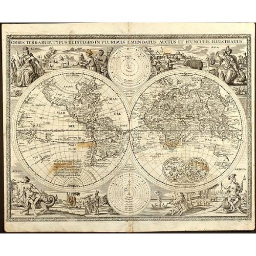 Old map image download for Orbis Terrarum Typus de Integro in Plurimis Emendatus Auctus et Icunculis Illustratus