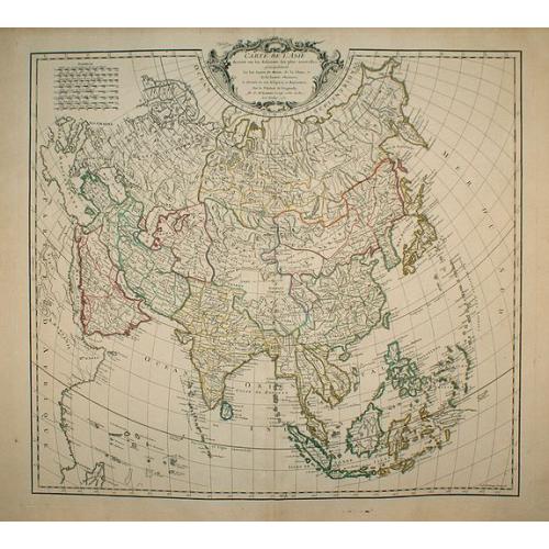 Old map image download for Carte de L\'Asie dressée sur les Relations les plus nouvelles principalement..