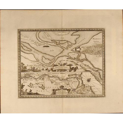 Old map image download for Delineatio et Situs Montower Spitze / Exquisita Delineatio Fluvii Nogat