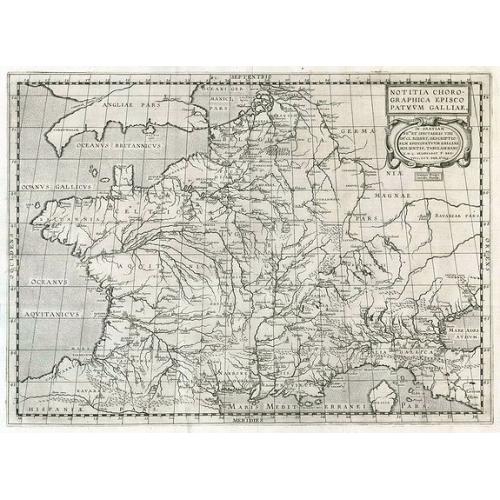 Old map image download for Notitia Chorographica Episcopatuum Galliae.