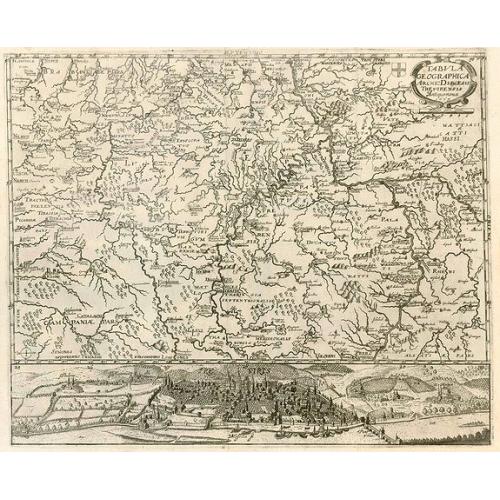 Old map image download for Tabula Geographica Archi-Dioecesis Trevirensis Antiquo-nova 1667.