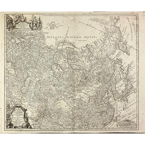 Old map image download for Imperii Russici et Tatariae Universae tam majoris et Asiaticae quam minoris et Europaeae Tabula.