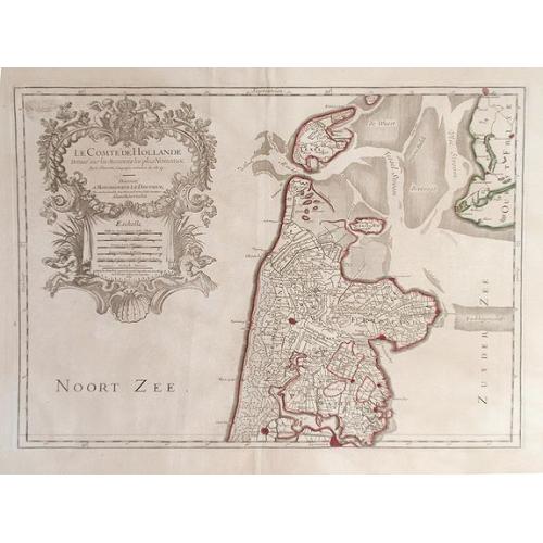 Old map image download for Le Comte de Hollande.