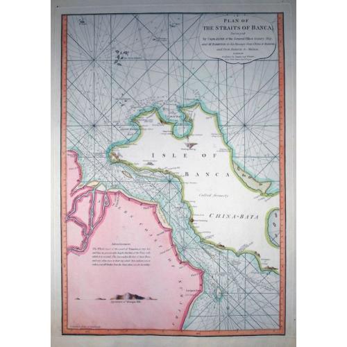 Old map image download for Plan of the Straits of Banca...