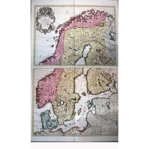 Old map image download for Cartes Des Courones Du Nord Jan.B.Elwe MDCCXCII [2 sheets]