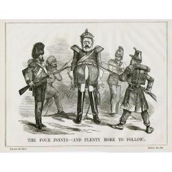 A set of 10 humorous prints from the Russian Empire's war with French and British Empire's.