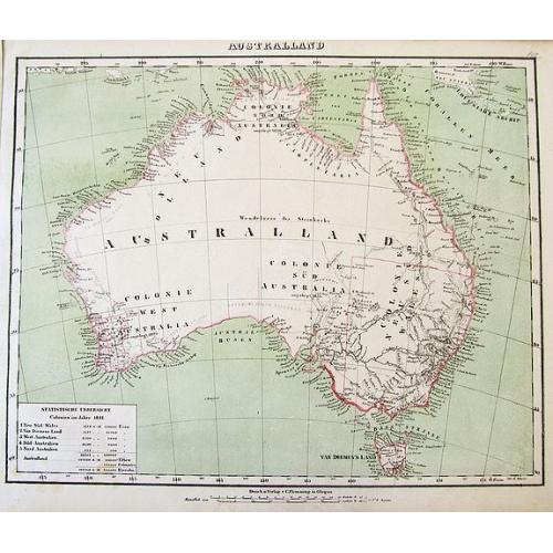 Old map image download for Australland.