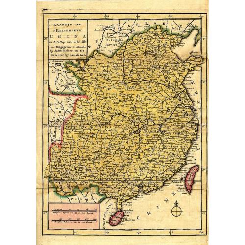 Old map image download for Kaartje Van TKeizer-Ryk China... [two maps]