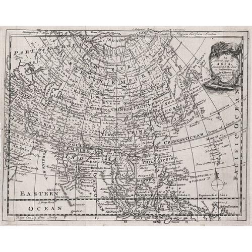 Old map image download for An Accurate Map of Asia According to the Latest Authorities by Emanuel Bowen.