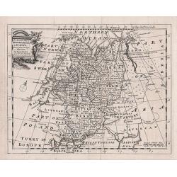 An accurate map of Moscovy or Russia in Europe drawn from the best Authorities - by Emanuel Bowen